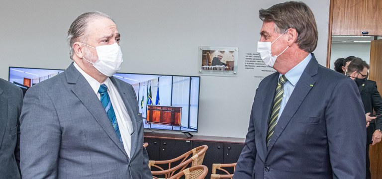 Augusto Aras e Jair Bolsonaro