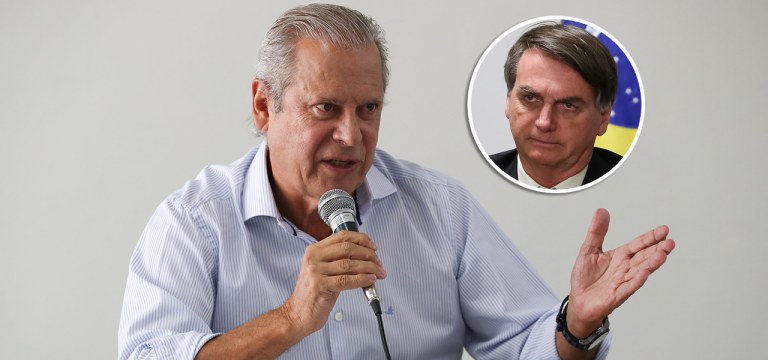 José Dirceu e Jair Bolsonaro