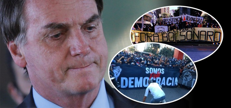 Jair Bolsonaro e manifestação de torcidas organizadas