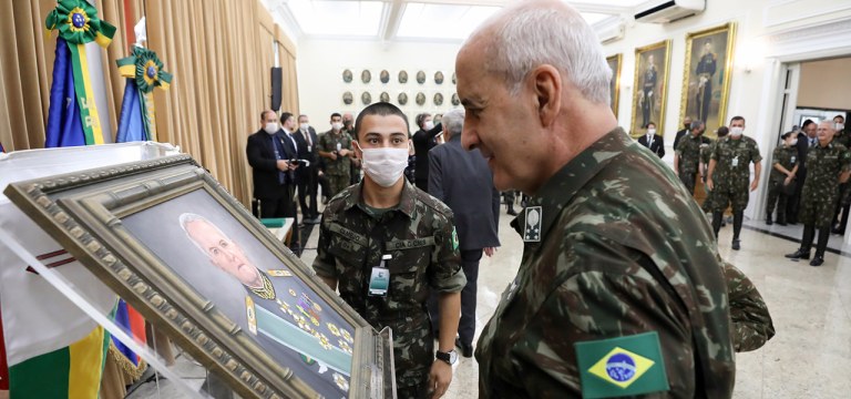(Porto Alegre - RS, 30/04/2020) Ministro de Estado Chefe da Secretaria de Governo, Luiz Eduardo Ramos durante Solenidade de transmissão do cargo de Comandante Militar do Sul.