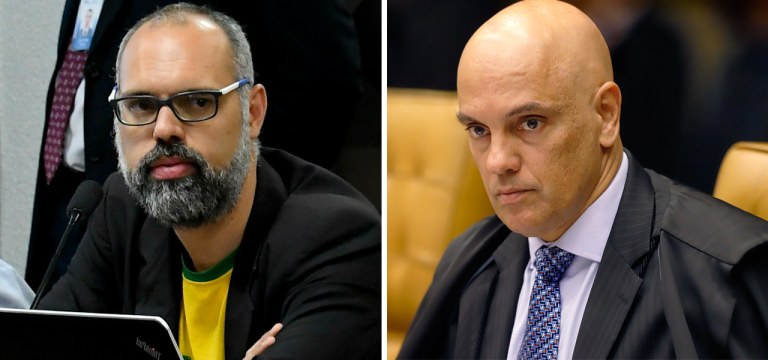 Allan dos Santos e Alexandre de Moraes