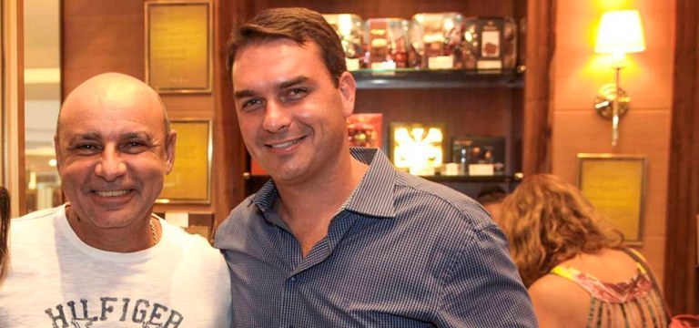 Fabrício Queiroz e Flávio Bolsonaro