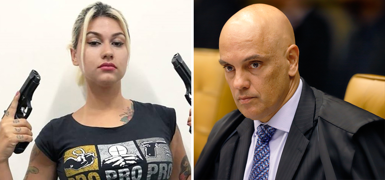 Sara Winter e Alexandre de Moraes