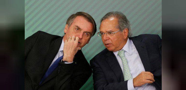 Jair Bolsonaro e Paulo Guedes