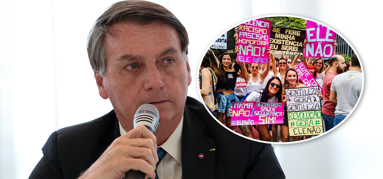 Jair Bolsonaro e manifestação contra ele