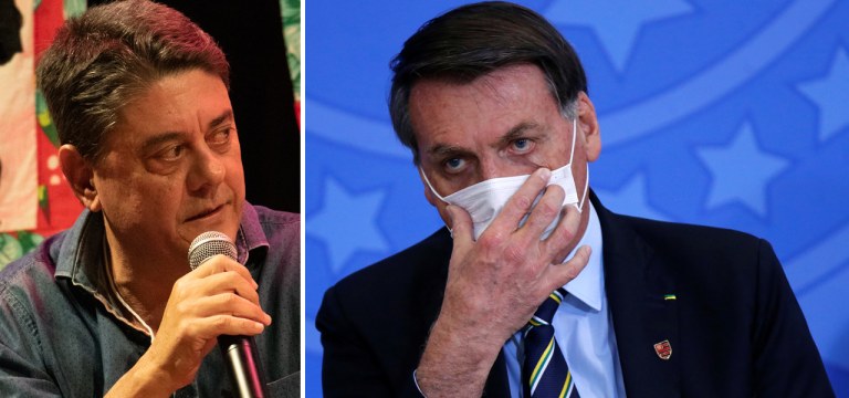 Wadih Damous e Jair Bolsonaro