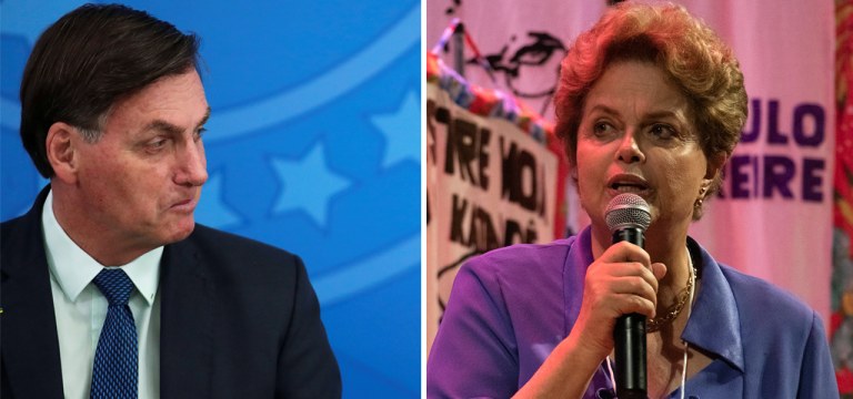 Jair Bolsonaro e Dilma Rousseff