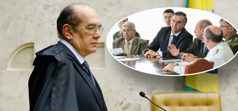 Gilmar Mendes, Jair Bolsonaro com militares