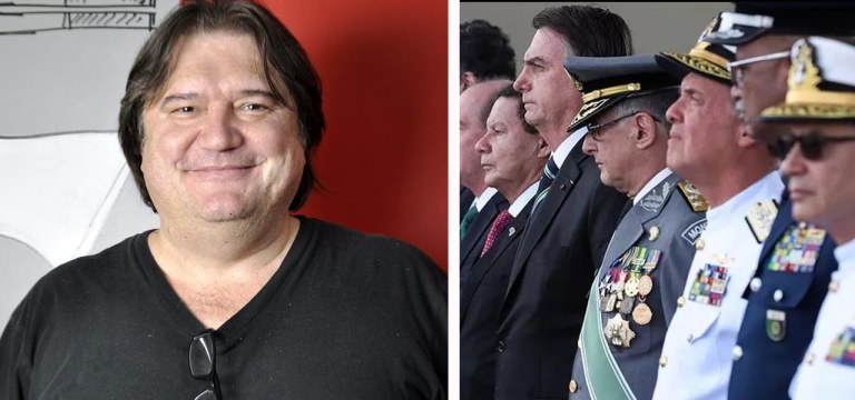 Pedro Serrano, Jair Bolsonaro e militares