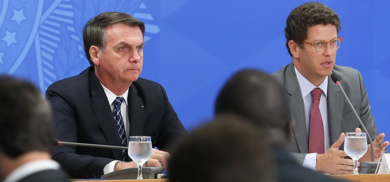 Jair Bolsonaro e Ricardo Salles