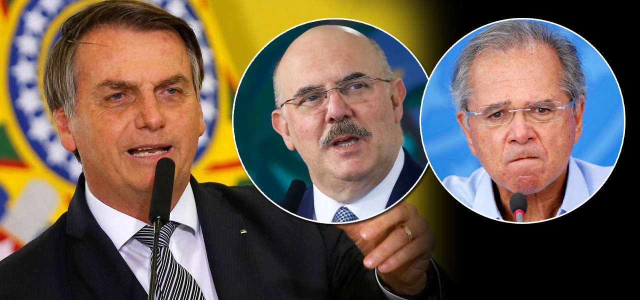 Jair Bolsonaro, Milton Ribeiro e Paulo Guedes