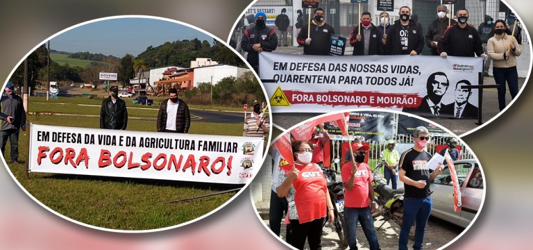 Centrais promovem Dia de Luto e de Luta pela Vida e pelo emprego e pedem "Fora Bolsonaro"