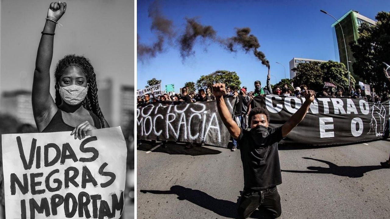 Jovens protestam em Brasília