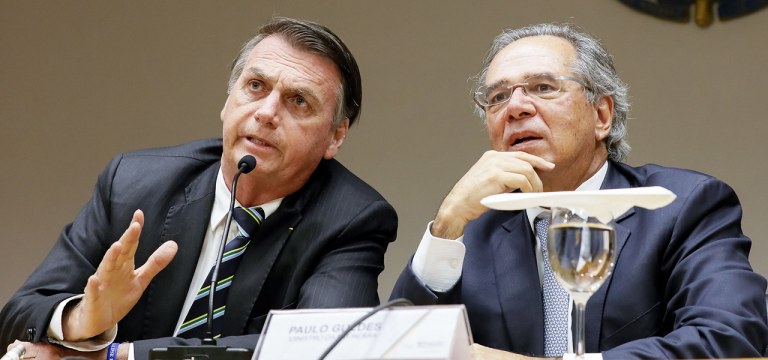 Jair Bolsonaro e Paulo Guedes