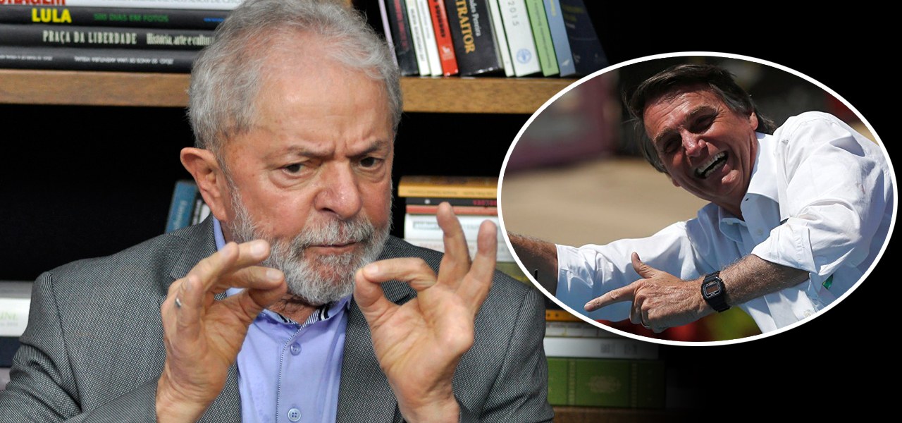 Lula e Jair Bolsonaro