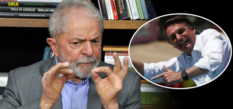 Lula e Jair Bolsonaro