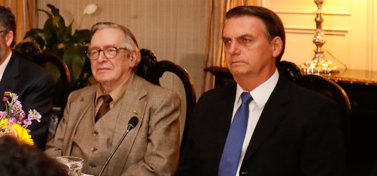 Olavo de Carvalho e Jair Bolsonaro