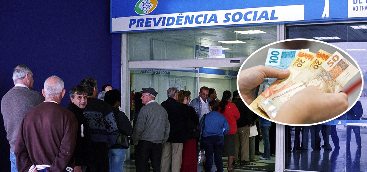 Fila de pessoas na Previdência Social