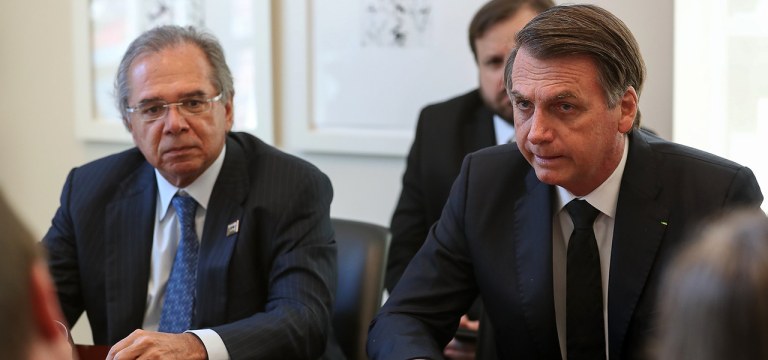 Paulo Guedes e Jair Bolsonaro