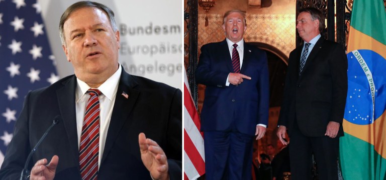 Mike Pompeo, Trump com Bolsonaro