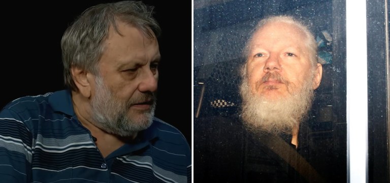 Slavoj Zizek e Julian Assange