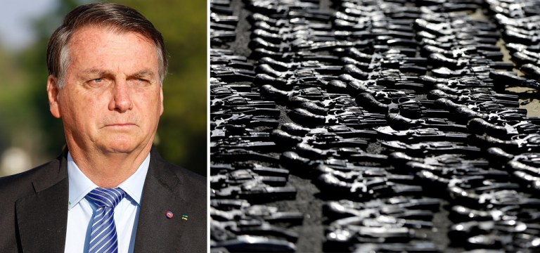 Jair Bolsonaro e armas