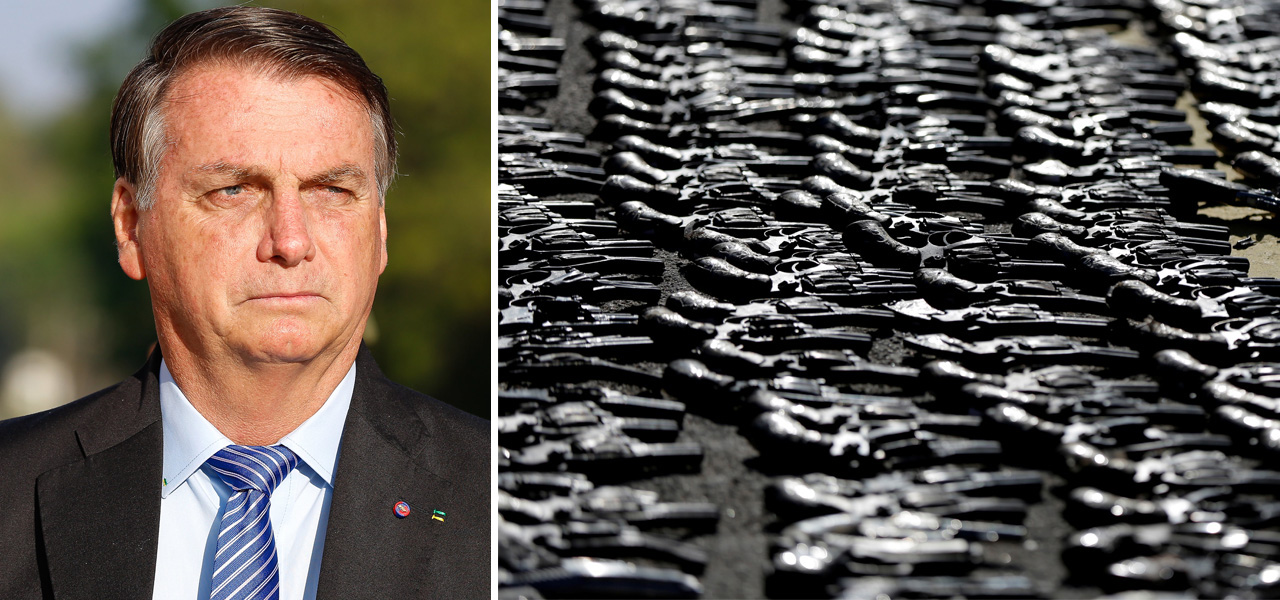 Jair Bolsonaro e armas