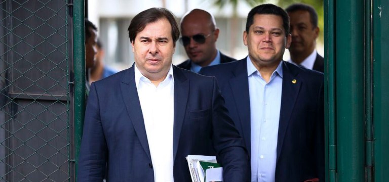 Rodrigo Maia e Davi Alcolumbre