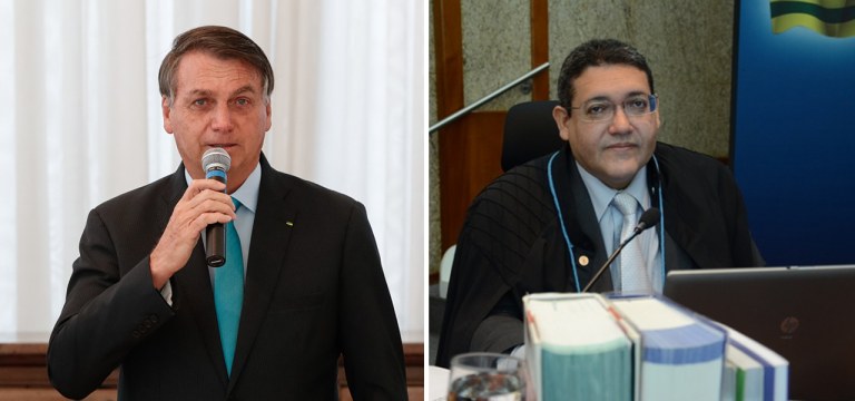 Jair Bolsonaro e Kássio Nunes