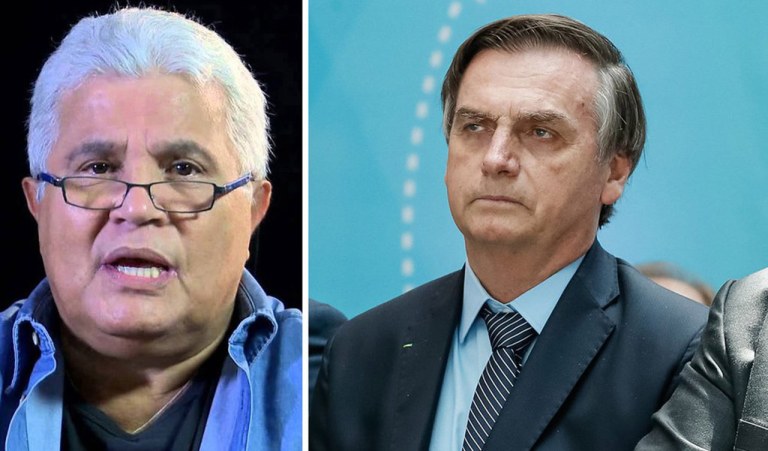 Ricardo Noblat e Jair Bolsonaro