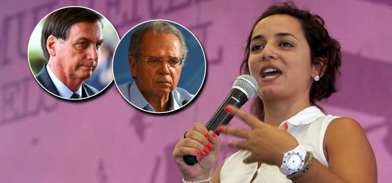 Jair Bolsonaro, Paulo Guedes e Juliane Furno