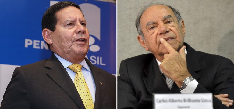 Hamilton Mourão e Carlos Alberto Brilhante Ustra