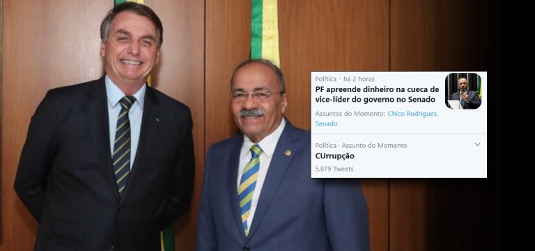Chico Rodrigue e Bolsonaro