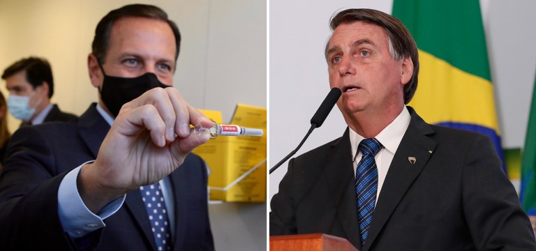 João Doria e Jair Bolsonaro