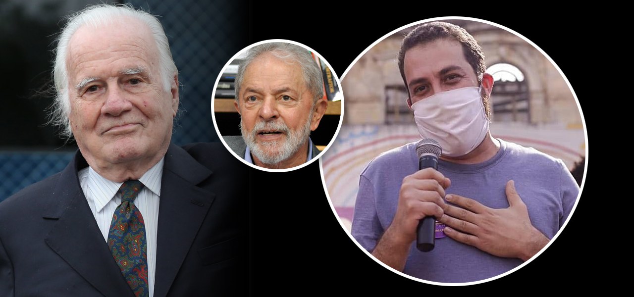 Mino Carta, Lula e Guilherme Boulos