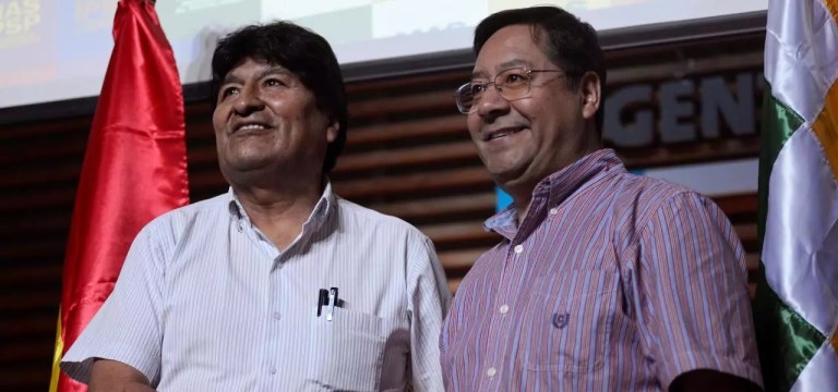 Evo Morales e Luis Arce