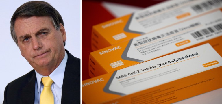 Jair Bolsonaro e CoronaVac
