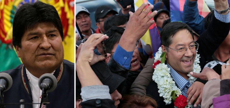 Evo Morales e Lucho Arce