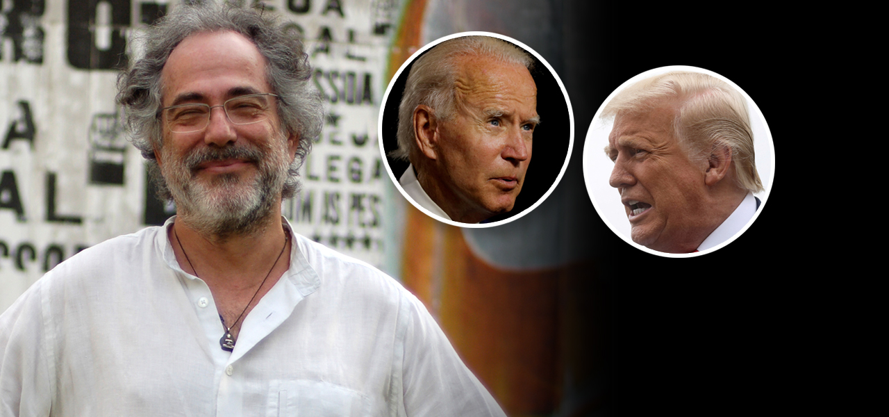 Pepe Escpbar, Joe Biden e Donald Trump