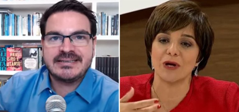 Rodrigo Constantino e Vera Magalhães
