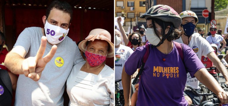 Boulos e Manuela D'Ávila