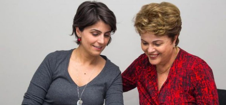 Manuela D’Ávila e Dilma Rousseff.