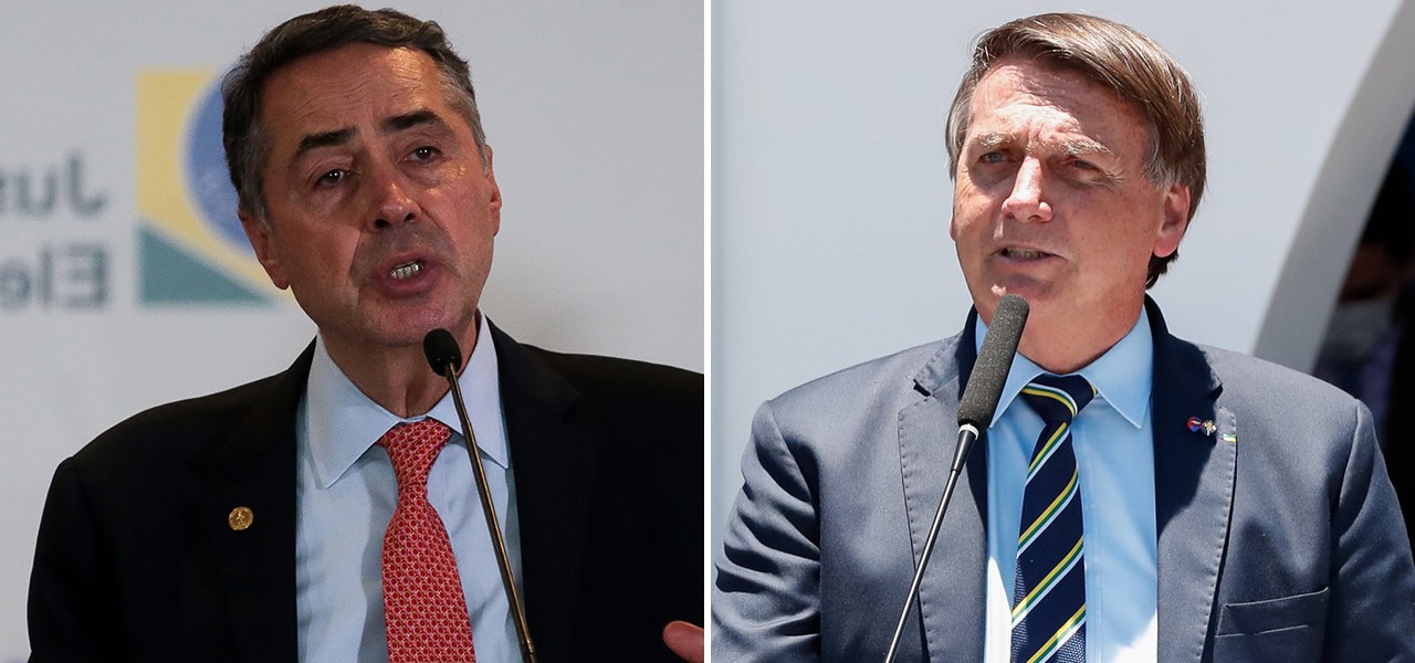 Luís Roberto Barroso e Jair Bolsonaro
