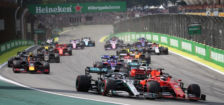 Corrida de F1 no Autódromo de Interlagos, em 2019
