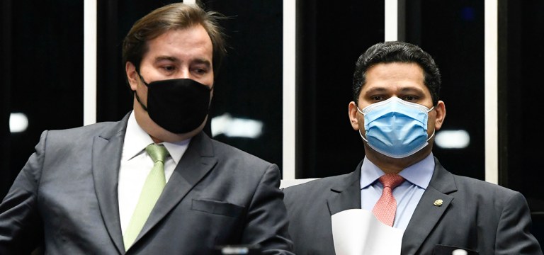 Rodrigo Maia e Davi Alcolumbre