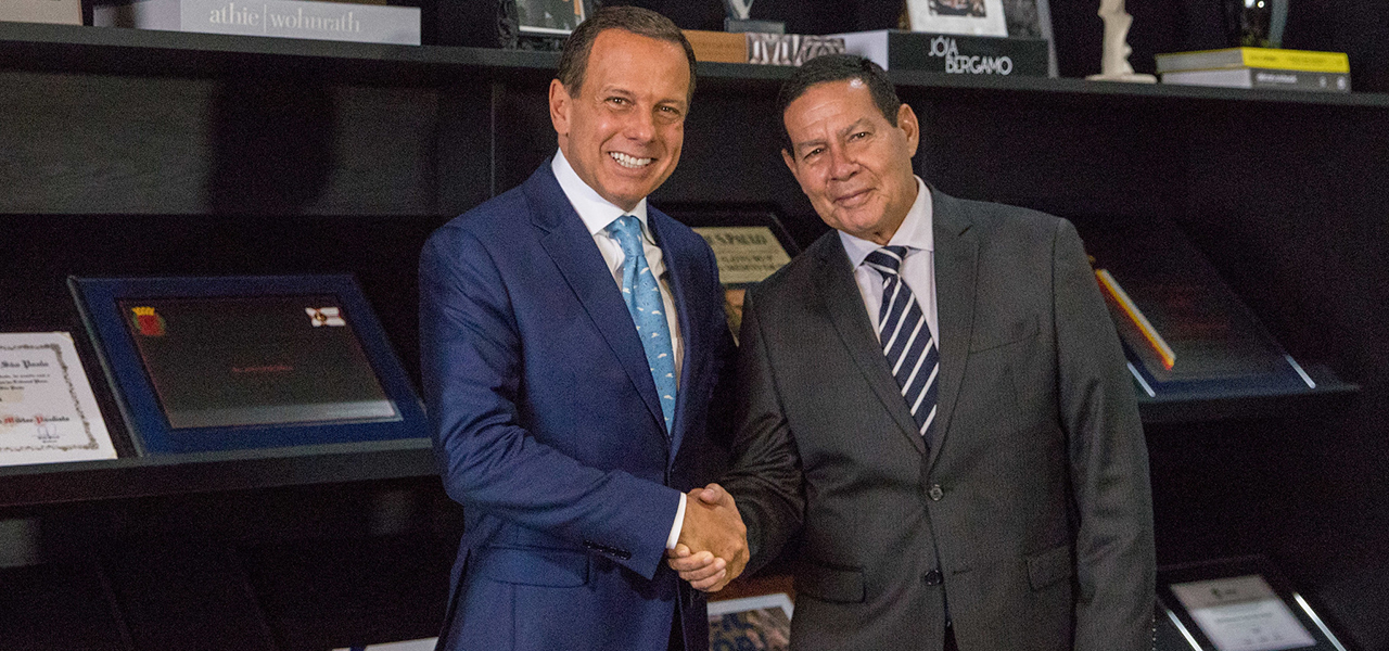 João Doria e Hamilton Mourão