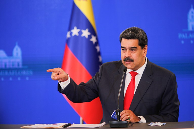 Nicolás Maduro em coletiva de imprensa, 8 de dezembro de 2020