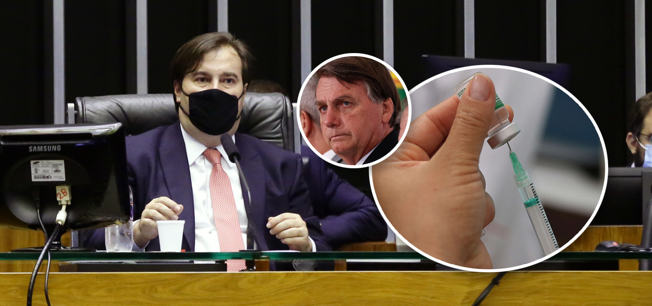 Rodrigo Maia, Bolsonaro e vacina