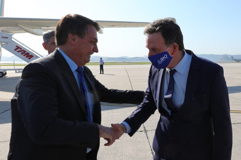 Jair Bolsonaro e Marcelo Crivella