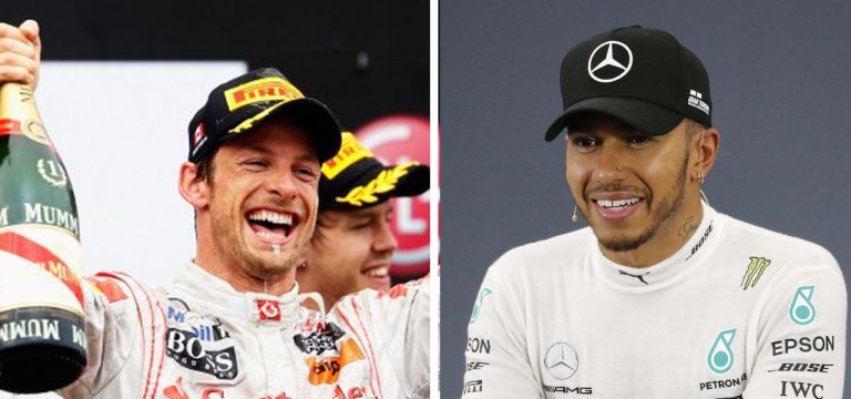 Jenson Button e Lewis Hamilton